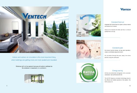 16kw-32KW Heating Quietest Whole House Air Conditioner Ac For 2000 Sq Ft House